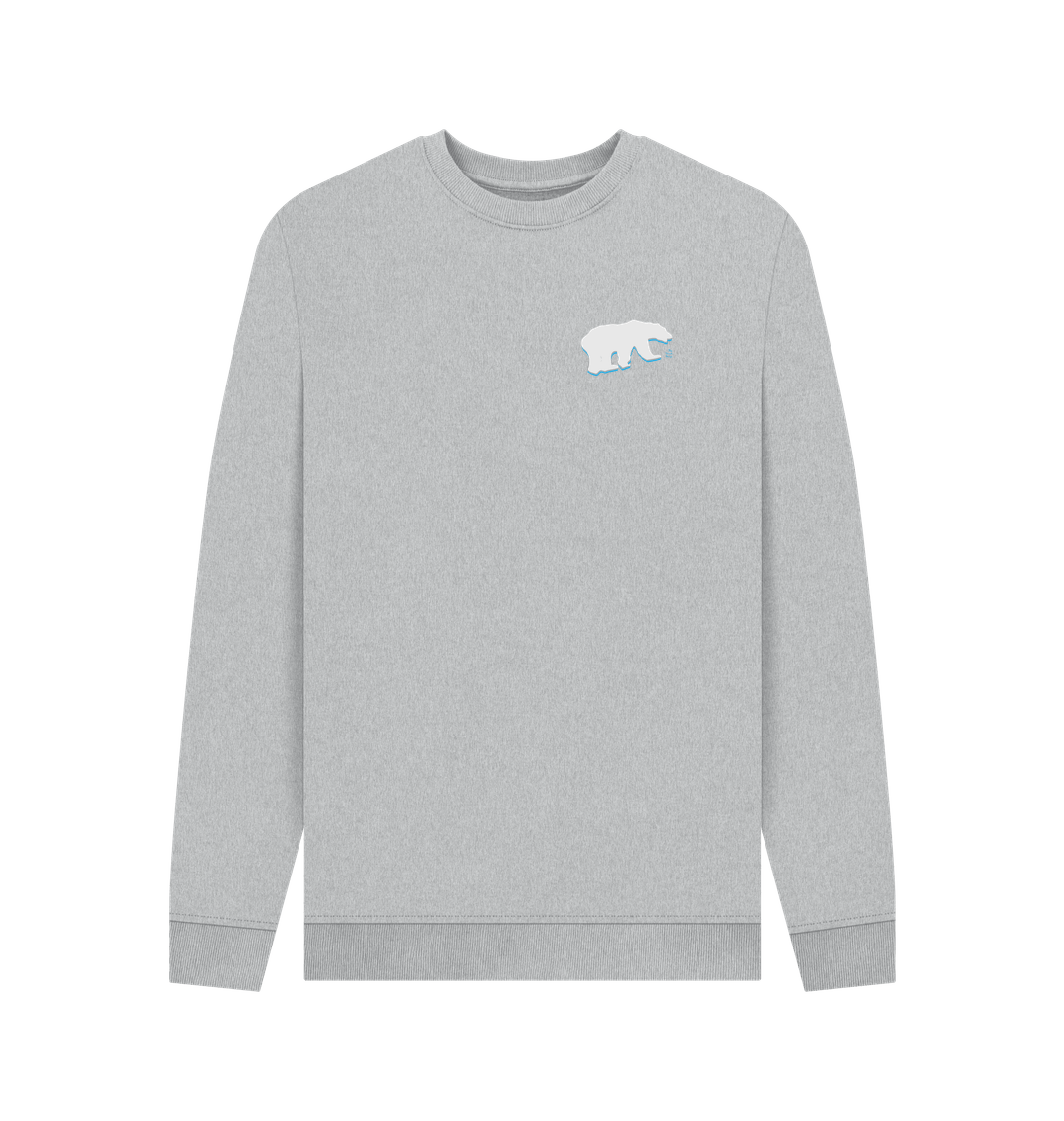 Grey Recycled Printed Sweater Front