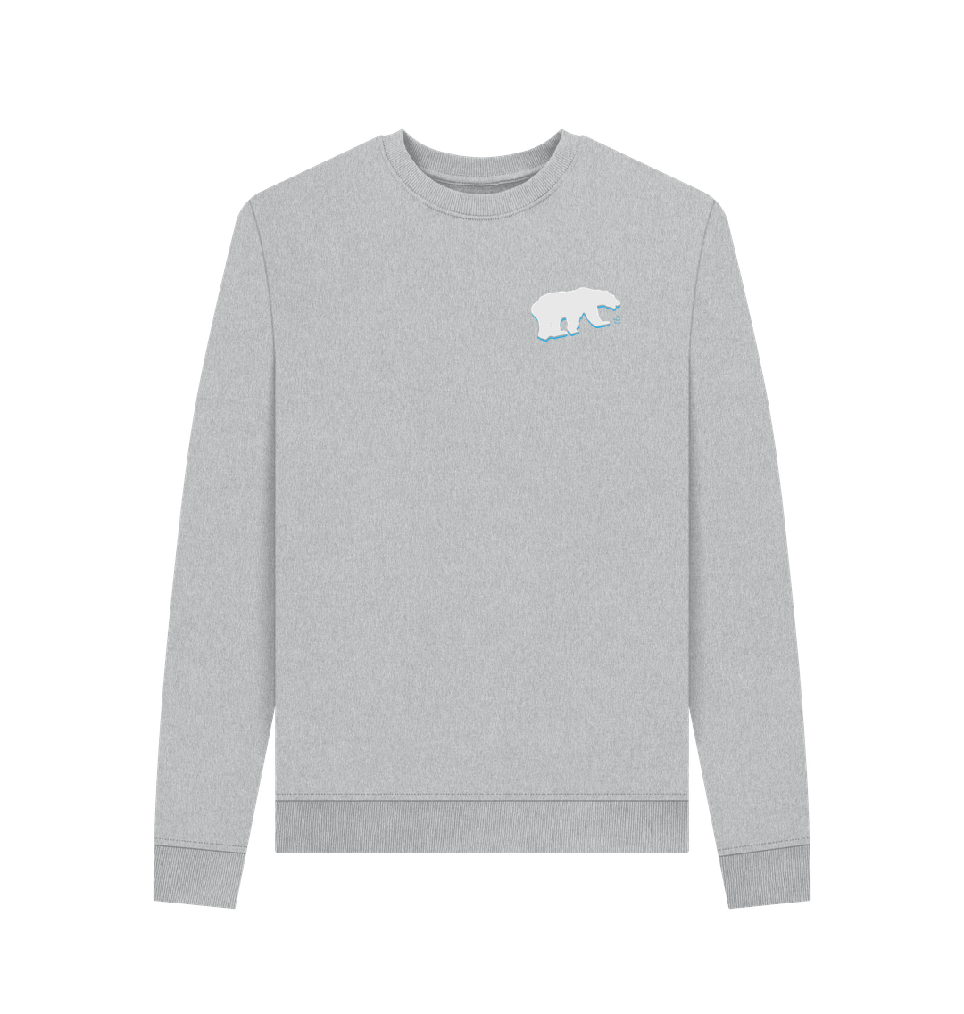 Grey Recycled Printed Sweater Front