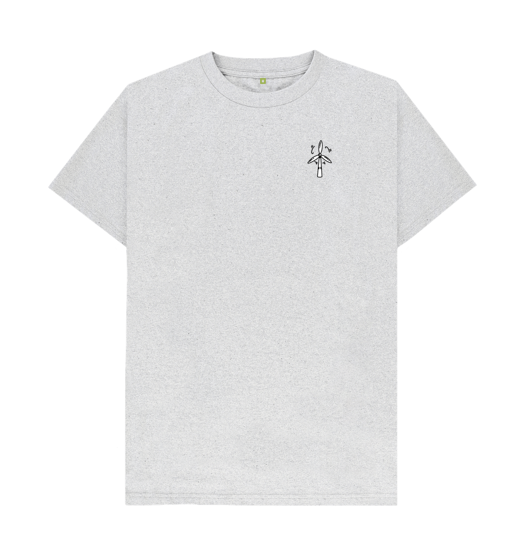 Grey Recycled Printed T-Shirt Front
