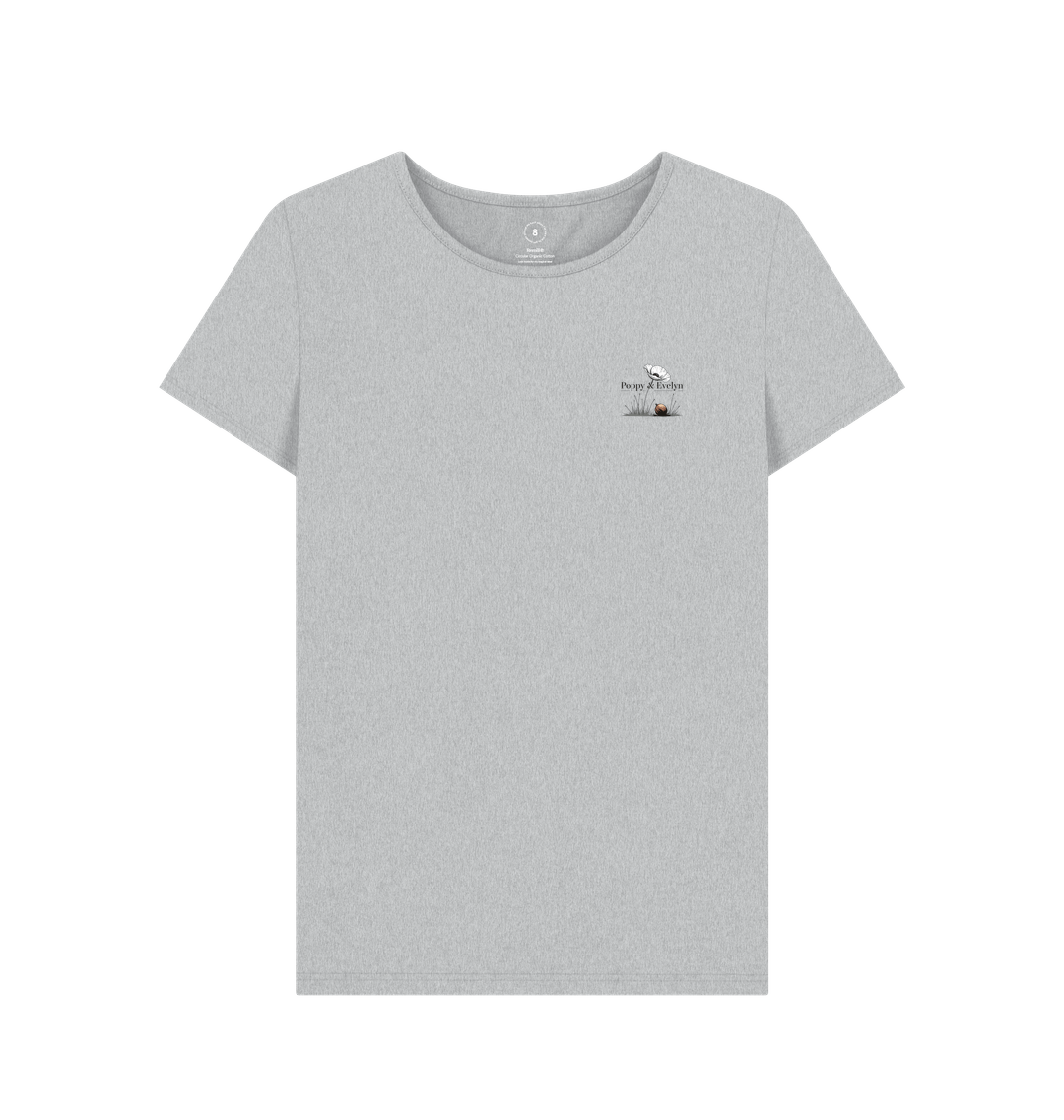 Grey Recycled Printed T-Shirt Front