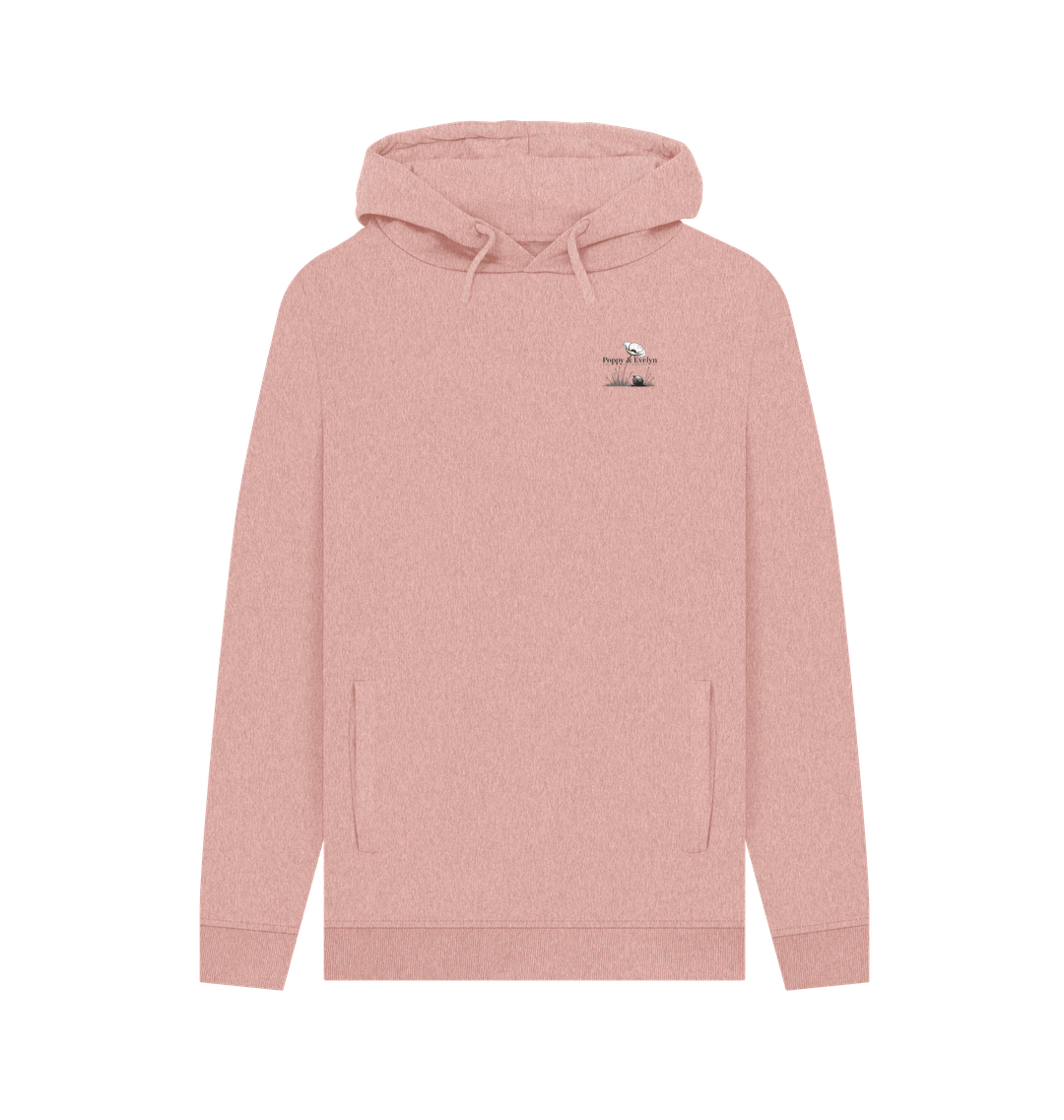 Sunset Pink Recycled Hoody Front