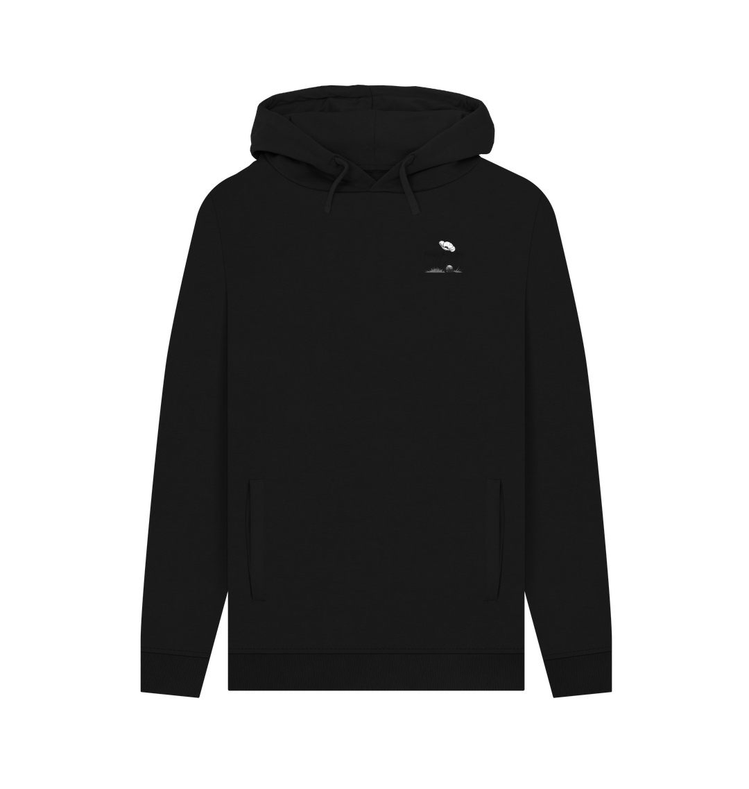 Black Recycled Hoody Front
