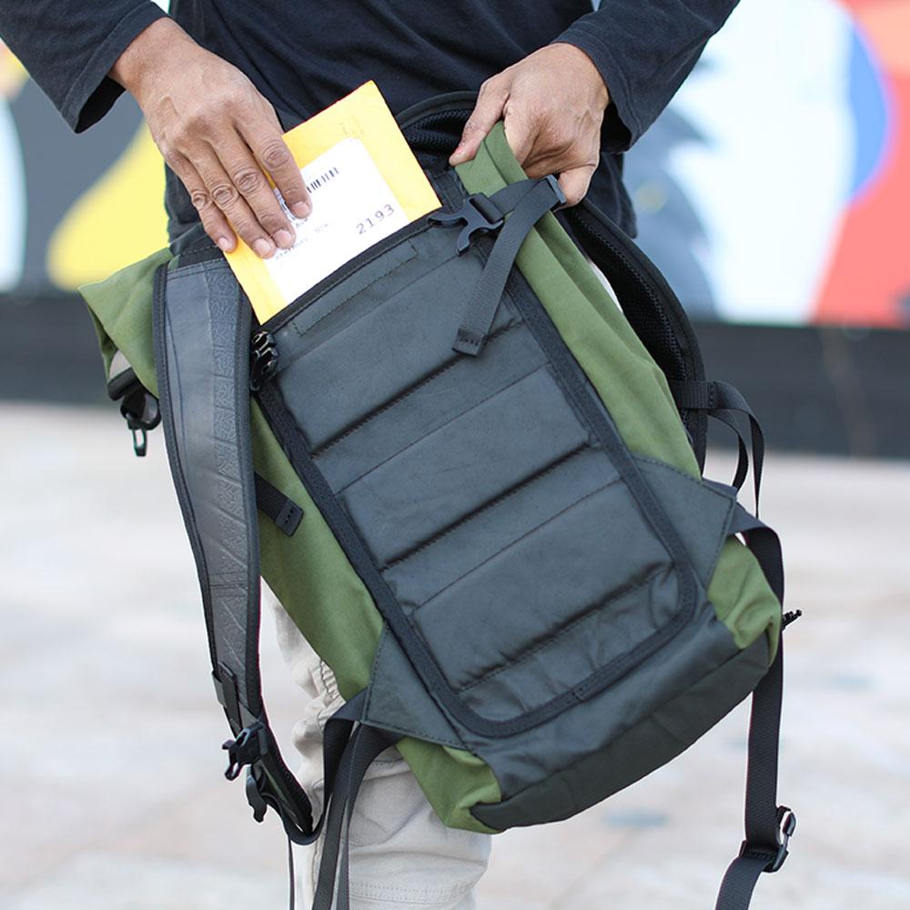 Soldier Water-Resistant Vegan Canvas & Inner Tube Laptop Backpack